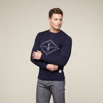 Double Diamond Crew // Navy (M)