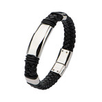 Polished Black Stainless Steel Bracelet