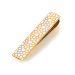 Arabesque Gold Tie Clip (Black)