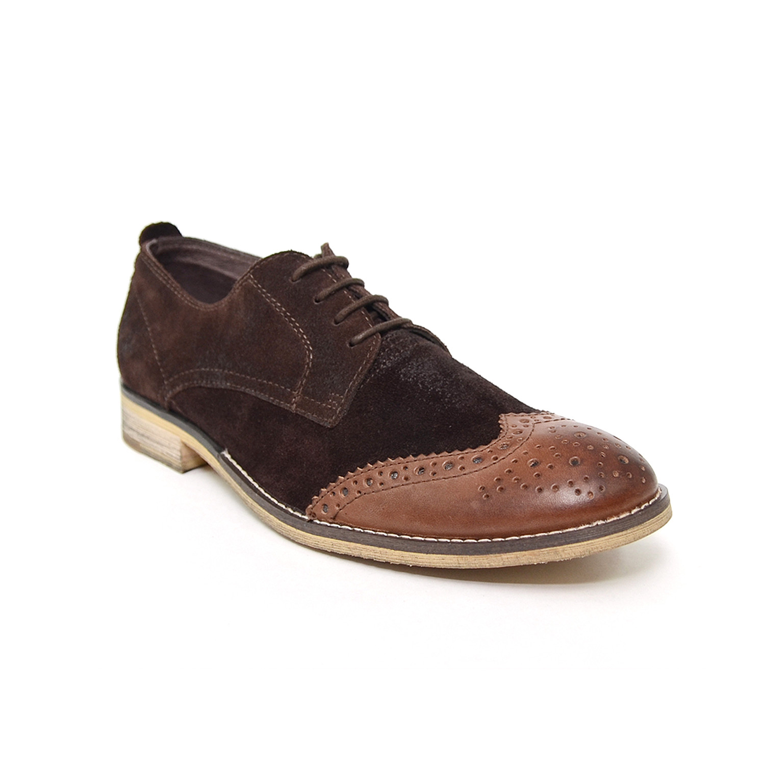 Shaka Suede + Leather Longwing Brogues (Euro: 40) - NBH.hoo Shoes ...
