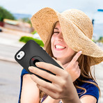 Selfy Case With Built-In Bluetooth Camera Remote // Black (iPhone 6)