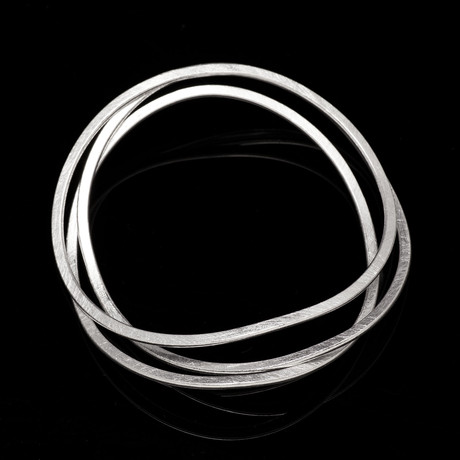 Bilbao Sculputred Thin Bangle