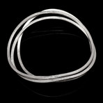 Bilbao Sculputred Thin Bangle