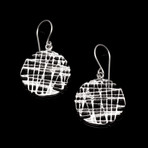 Indian Linen Circle Earrings