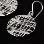 Indian Linen Circle Earrings