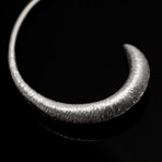 Brushed Swirly Earring // Extra Small