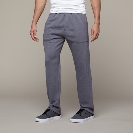 Light French Terry Straight Pant // Nickel (S)