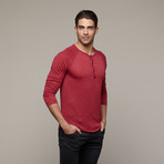 Eco-Splash Shirttail Henley // Splash Redwood (M)