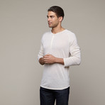 Eco-Splash Shirttail Henley // Splash Macadamia (XL)