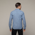 Ken Long Sleeve Button Down // Indigo (L)