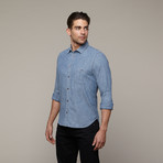 Ken Long Sleeve Button Down // Indigo (L)