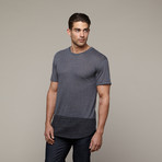 Eco-Splash Shirttail Tee // Splash Ebony (M)