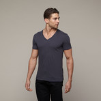 Organic V-Neck // Earth Coal (L)