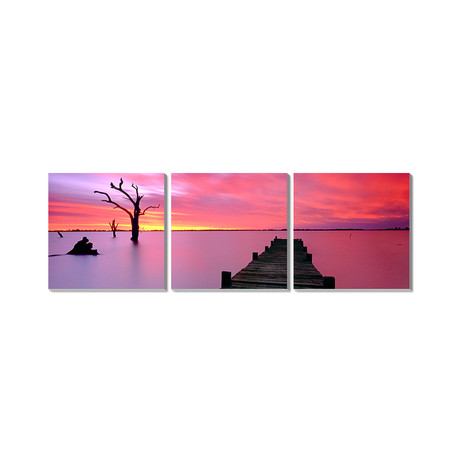 Lake Charm Sunset II (16" x 48")