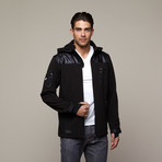 Dewspo Softshell Jacket + Detachable Hood // Black (XL)