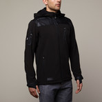 Dewspo Softshell Jacket + Detachable Hood // Black (XL)