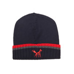 Merino Wool Beanie // Navy Edge