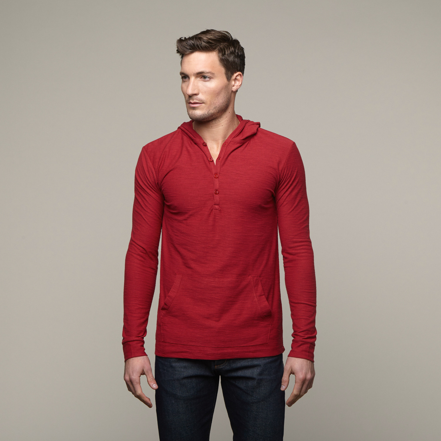 Solid Henley // Red (S) - Royal Knights & Co. - Touch of Modern
