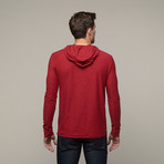 Solid Henley // Red (XL)
