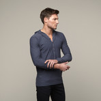 Solid Henley // Charcoal (M)