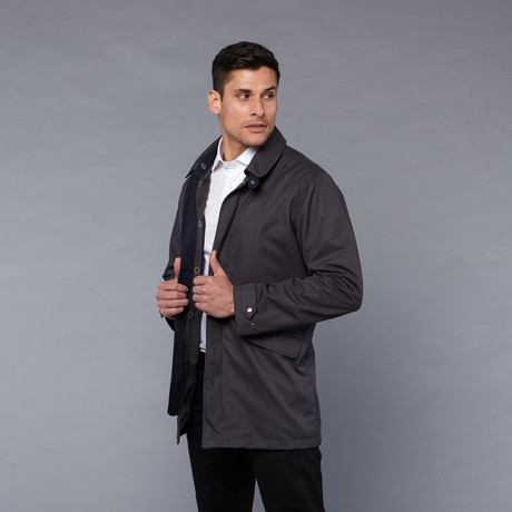 Signature Car Coat // Charcoal (XS)