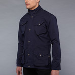 British Motorcycle Jacket // Navy (L)