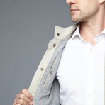 Quilted Vest // Stone (L)