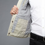 Quilted Vest // Stone (L)