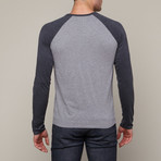 Baseball T-Shirt // Charcoal + Grey (S)