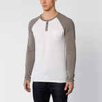 Baseball Henley // Grey (L)