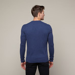 Waffle Long Sleeve Basic // Navy (L)