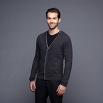 Ed Cashmere Cardigan // Coal (S)