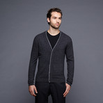 Ed Cashmere Cardigan // Coal (S)