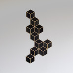 Black Hexagon + Natural Edge (Set of 25)