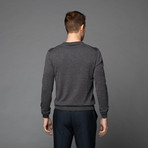Wool V-Neck Sweater // Charcoal (S)