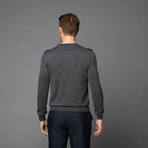 Versace // Wool Crew Neck Sweater // Charcoal (S)