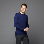 Versace // Wool Crew Neck Sweater // Dark Navy (3XL)