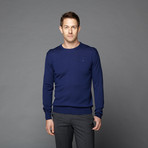 Versace // Wool Crew Neck Sweater // Dark Navy (3XL)