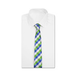 Plaid Modern Tie // Vibrant