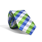 Plaid Modern Tie // Vibrant