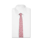 Summer Paisley Modern Tie // Red