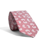 Summer Paisley Modern Tie // Red