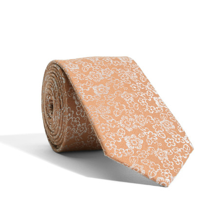 Summer Floral Modern Tie // Tan