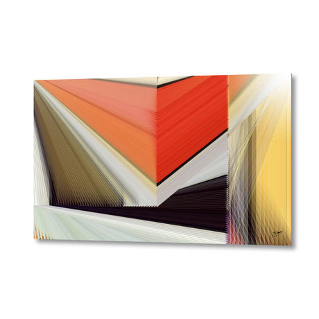 Mondrian Rearranged // Aluminum Print (24"W x 16"H x 0.2"D)