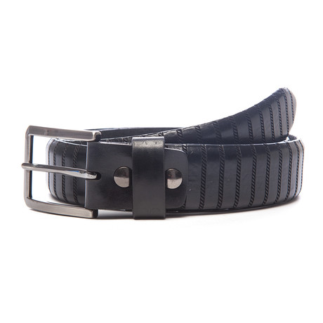 Dara Leather Belt // Black (30)