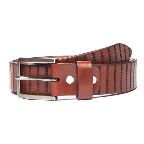 Dara Leather Belt // Tan (30)