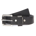 Craig Leather Belt // Black (32)