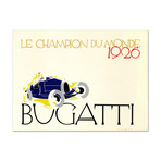 Bugatti: Le Champion du Monde // Hand-Pulled Lithograph