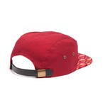 Ikat Arrowhead Hat // Burgundy