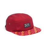 Ikat Arrowhead Hat // Burgundy